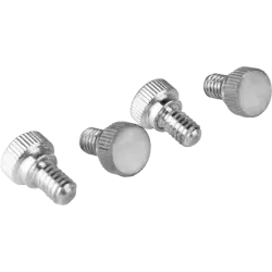 Kupo KS-363 1/4"-20*10mm Steel Thumb Screw, Knurled Head (Set of 4)