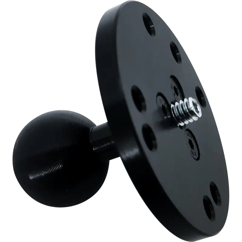 Kupo KS-427 Round Plate Ball Head For Drill w/ Holes  1/4"-20 Male Threaded