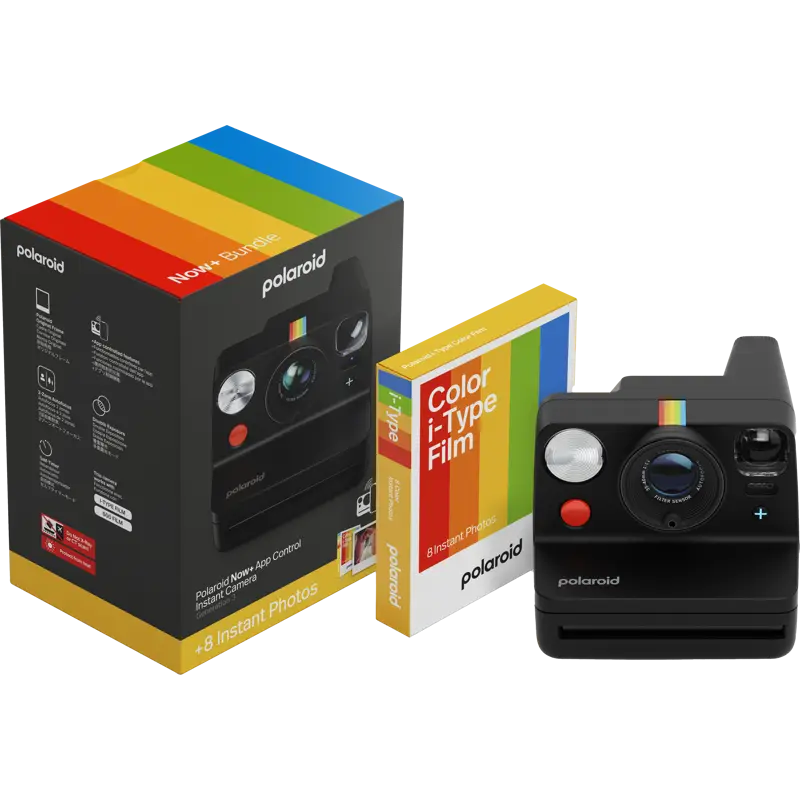 Polaroid Now+ Gen 3 Black bundle with Color Film (8 photos)