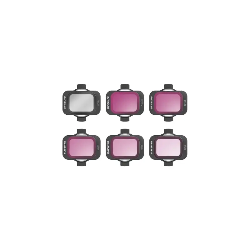 Set of 6 filters Sunnylife MCUV, ND8/16/34/64/128 for DJI Avata 2