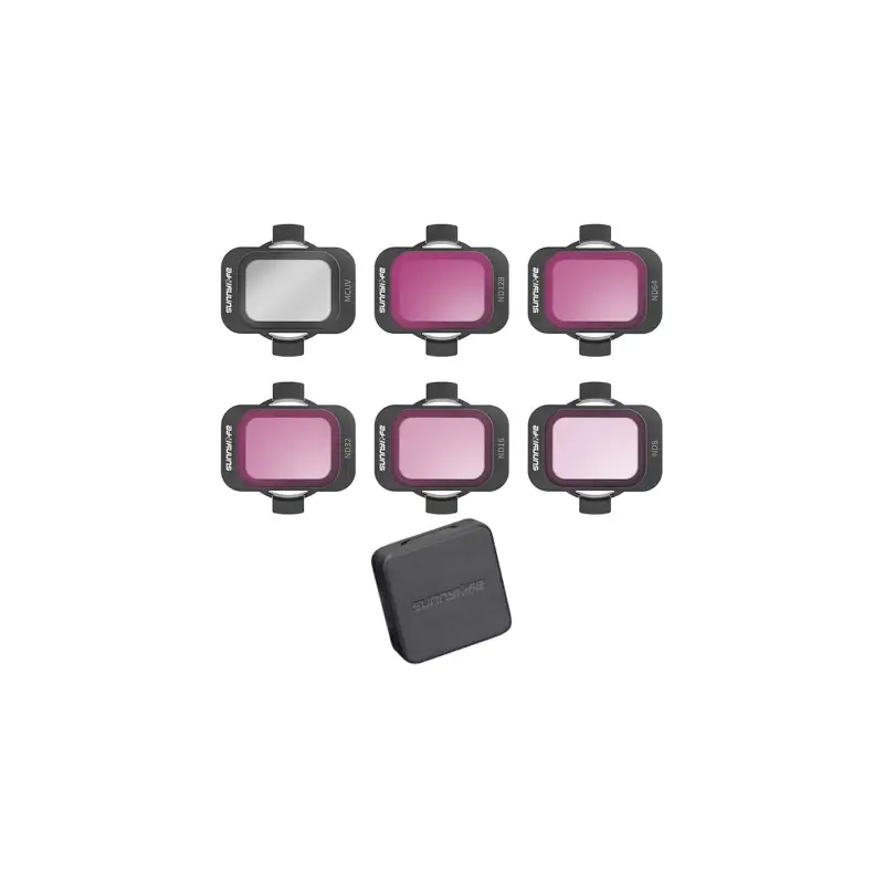 Set of 6 filters Sunnylife MCUV, ND8/16/34/64/128 for DJI Avata 2