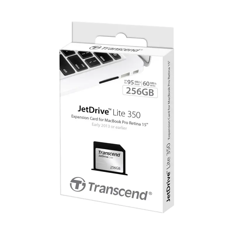 Transcend JetDrive Lite 350 256G - karta pamięci do MacBook Pro 15 Retina 2012-13