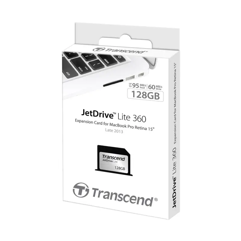 Transcend JetDrive Lite 360 128G - karta pamięci do MacBook Pro 15 Retina 2013-15