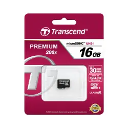 Karta pamięci  Transcend microSDHC         16GB Class 10
