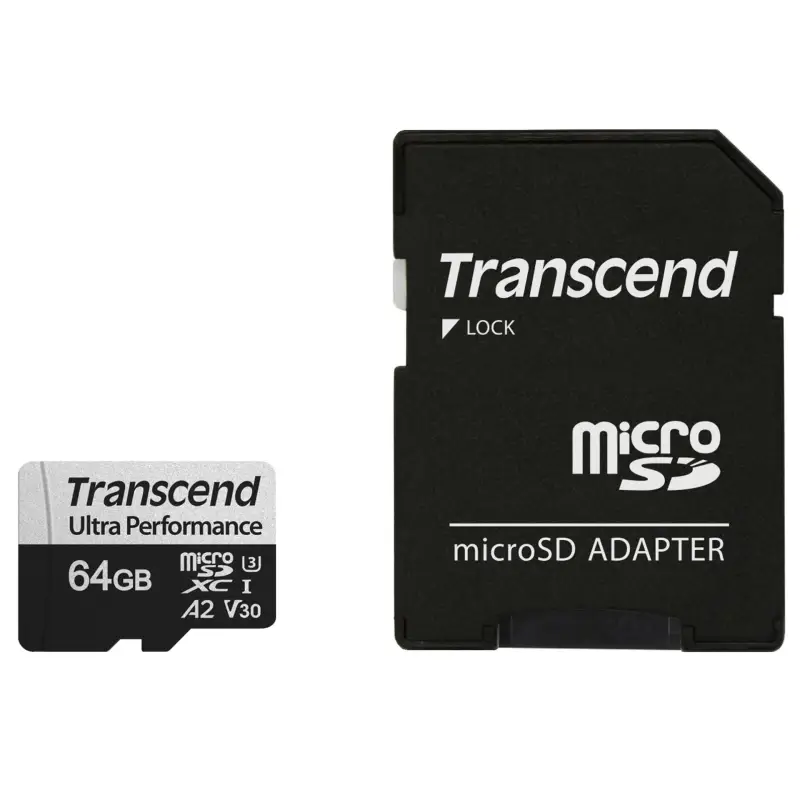 Karta pamięci  Transcend microSDXC 340S    64GB Class 10 UHS-I U3 A2