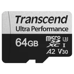 Karta pamięci  Transcend microSDXC 340S    64GB Class 10 UHS-I U3 A2