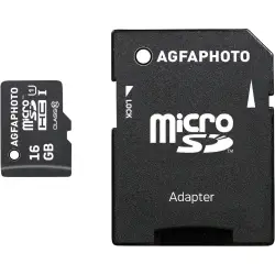 Karta pamięci  AgfaPhoto MicroSDHC UHS-I   16GB High Speed Class 10 U1 + adapter