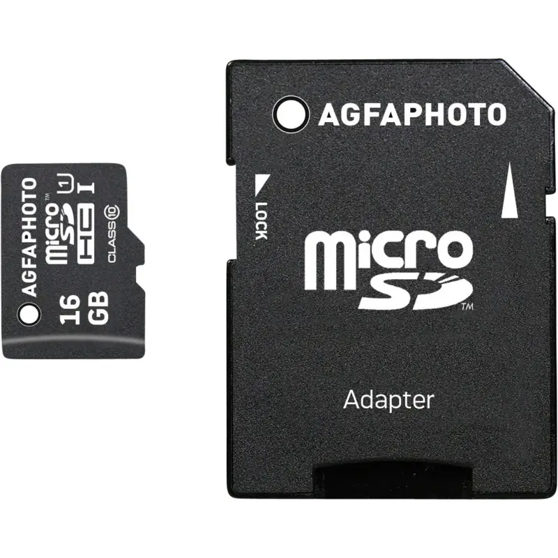 Karta pamięci  AgfaPhoto MicroSDHC UHS-I   16GB High Speed Class 10 U1 + adapter