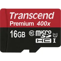 Karta pamięci  Transcend microSDHC         16GB Class 10 UHS-I 400X