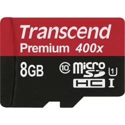 Karta pamięci  Transcend microSDHC          8GB Class 10 UHS-I 400X