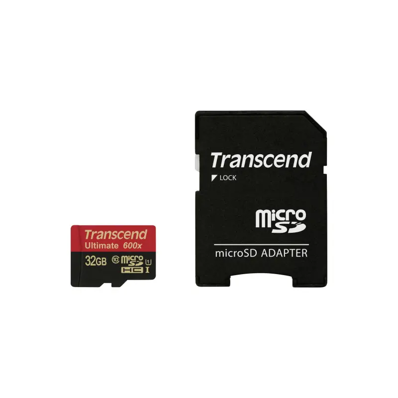 Karta pamięci  Transcend microSDHC MLC     32GB Class 10 UHS-I 600x + adapter SD