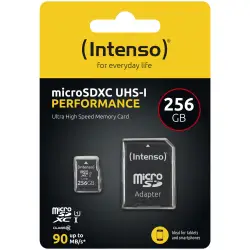 Karta pamięci  Intenso microSDXC          256GB Class 10 UHS-I U1 Performance