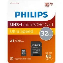 Karta pamięci  Philips MicroSDHC 2-Pack    32GB Class 10 UHS-I U1 incl. Adapter
