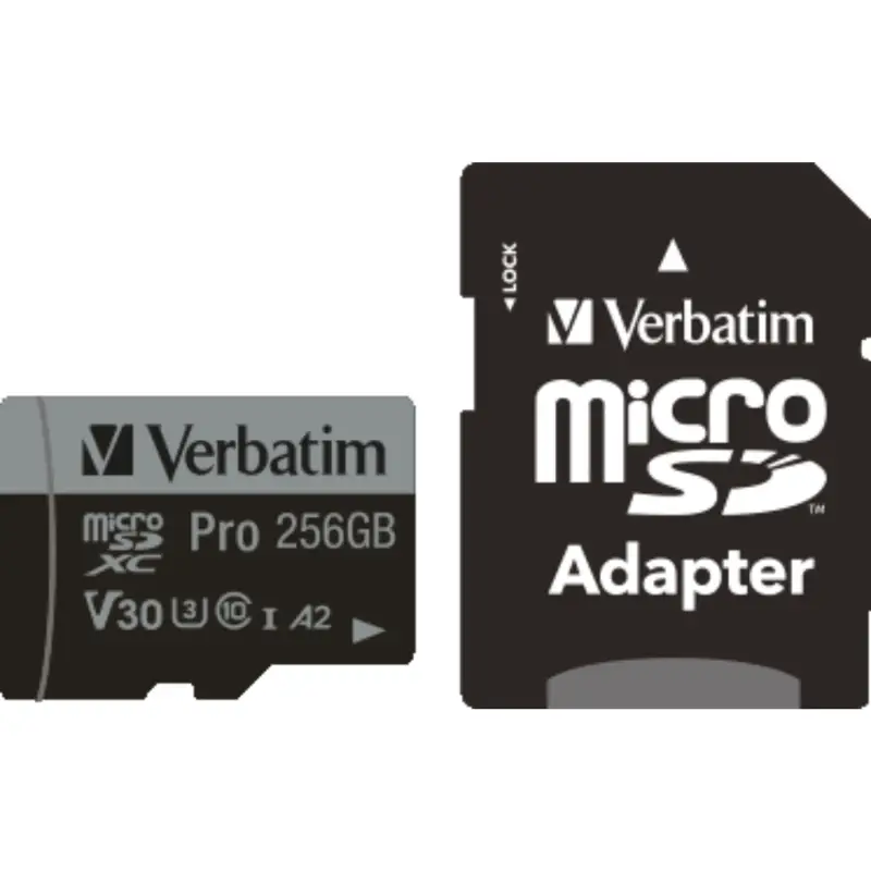 Karta pamięci  Verbatim microSDXC Pro     256GB Class 10 UHS-I incl Adapter
