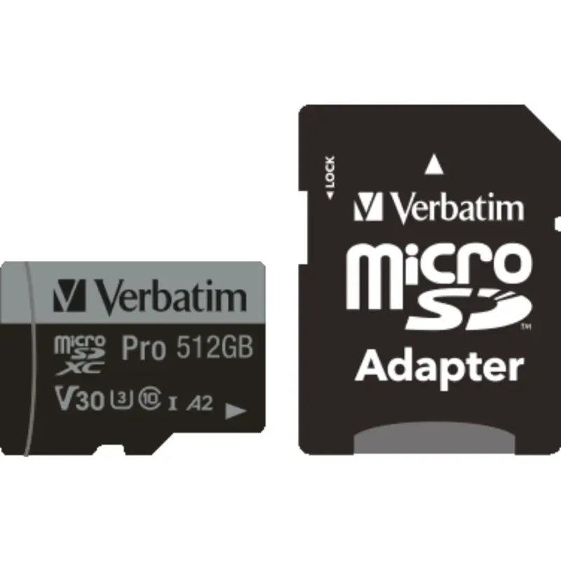 Karta pamięci  Verbatim microSDXC Pro     512GB Class 10 UHS-I incl Adapter