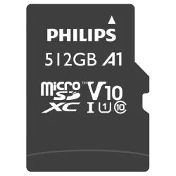 Karta pamięci  Philips MicroSDXC Card     512GB Class 10 UHS-I U1 incl. Adapter