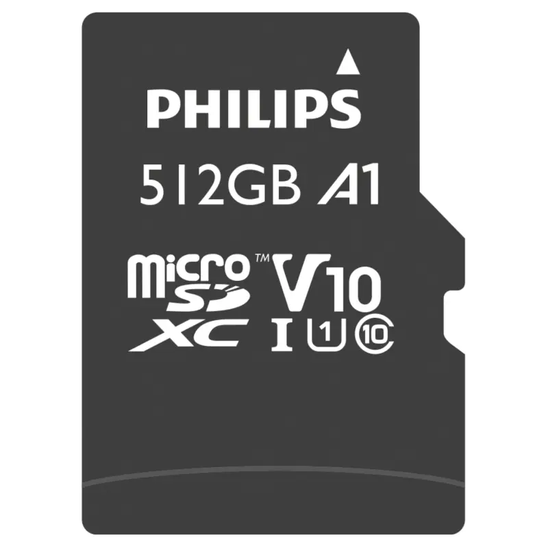 Karta pamięci  Philips MicroSDXC Card     512GB Class 10 UHS-I U1 incl. Adapter