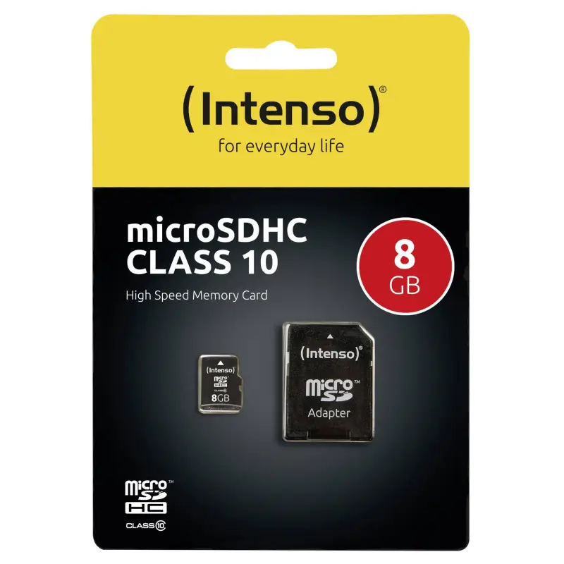 Karta pamięci  Intenso microSDHC            8GB Class 10