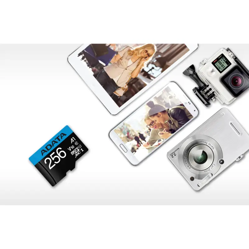 Karta pamięci  ADATA CARD MICROSDHC       256GB UHS-I CL10 100/20 MB/s W/1 Adap.