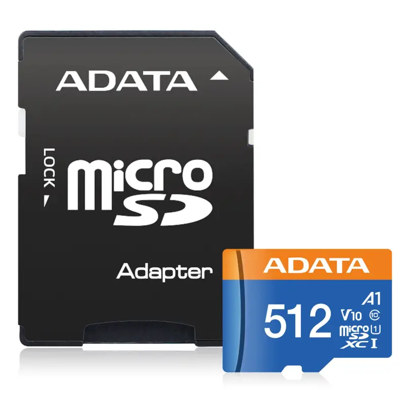 Karta pamięci  ADATA CARD MICROSDHC       512GB UHS-I CL10 100/20 MB/s W/1 Adap.