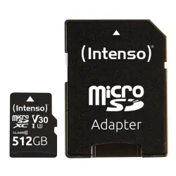 Intenso microSDXC          512GB C10 UHS-I Professional + Adapter