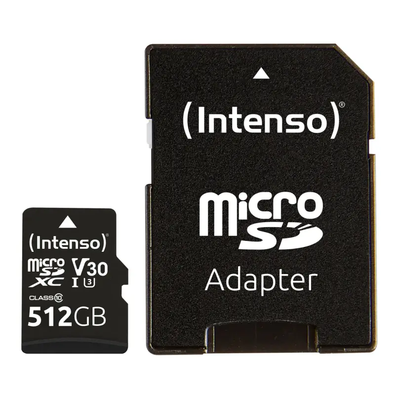 Intenso microSDXC          512GB C10 UHS-I Professional + Adapter