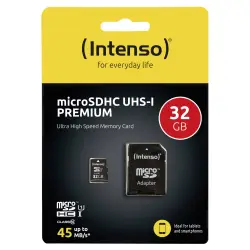 Karta pamięci  Intenso microSDHC Card      32GB Class 10 UHS-I Premium