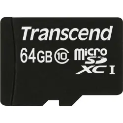 Karta pamięci  Transcend microSDXC         64GB Class 10 + SD Adapter