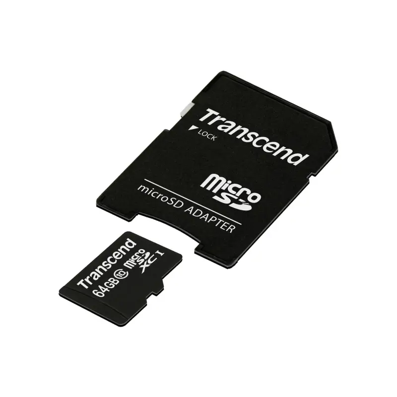 Karta pamięci  Transcend microSDXC         64GB Class 10 + SD Adapter