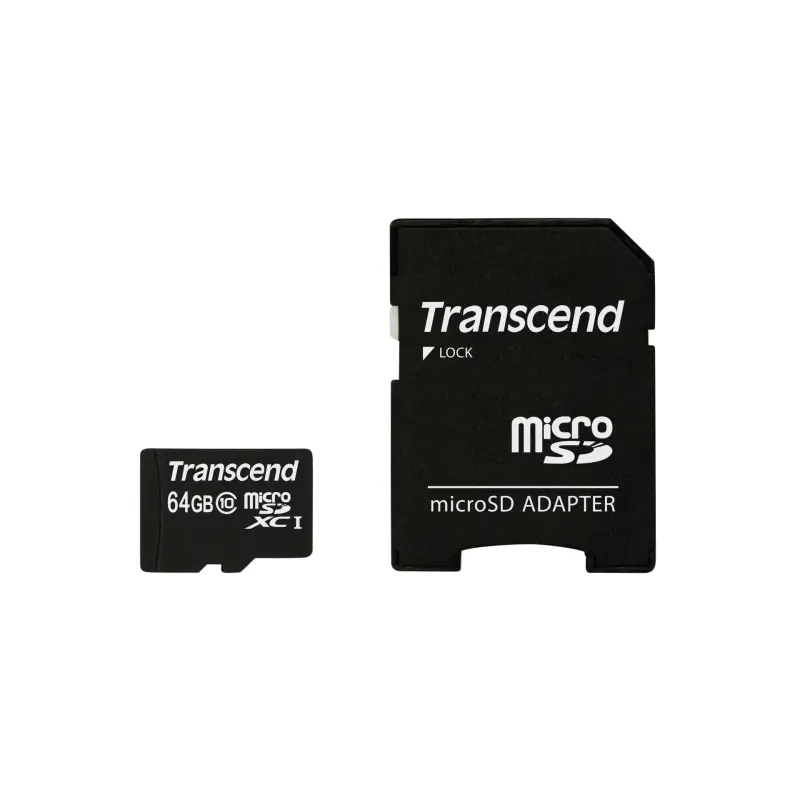 Karta pamięci  Transcend microSDXC         64GB Class 10 + SD Adapter