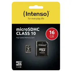 Karta pamięci  Intenso microSDHC           16GB Class 10