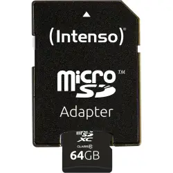 Karta pamięci  Intenso microSDXC           64GB Class 10