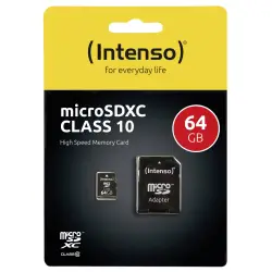 Karta pamięci  Intenso microSDXC           64GB Class 10
