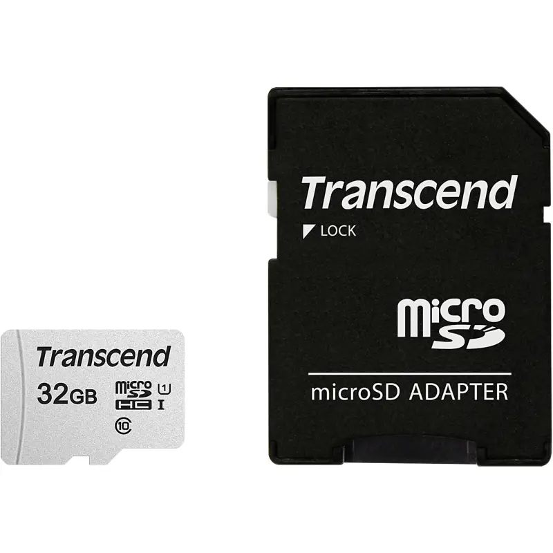 Karta pamięci  Transcend microSDHC 300S-A  32GB Class 10 UHS-I U1