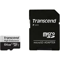 Karta pamięci  Transcend microSDXC 350V    64GB Class 10 UHS-I U1