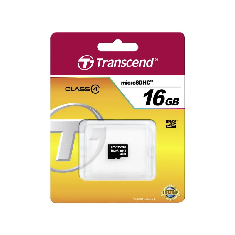 Karta pamięci  Transcend microSDHC         16GB Class 4