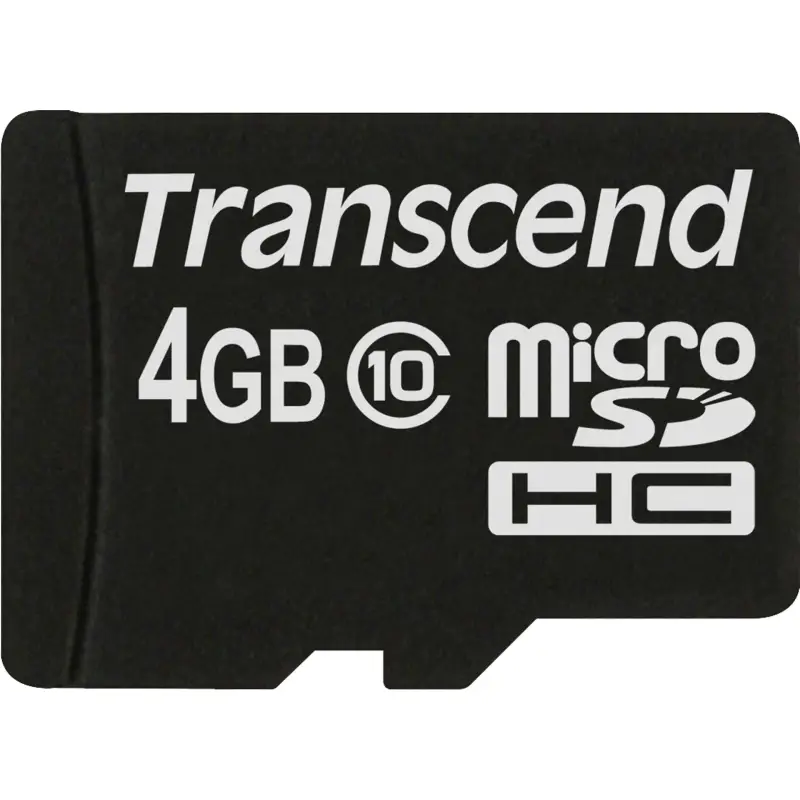 Karta pamięci  Transcend microSDHC          4GB Class 10 + adapter SD
