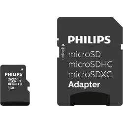 Karta pamięci  Philips MicroSDHC Card       8GB Class 10 UHS-I U1 incl. adapter