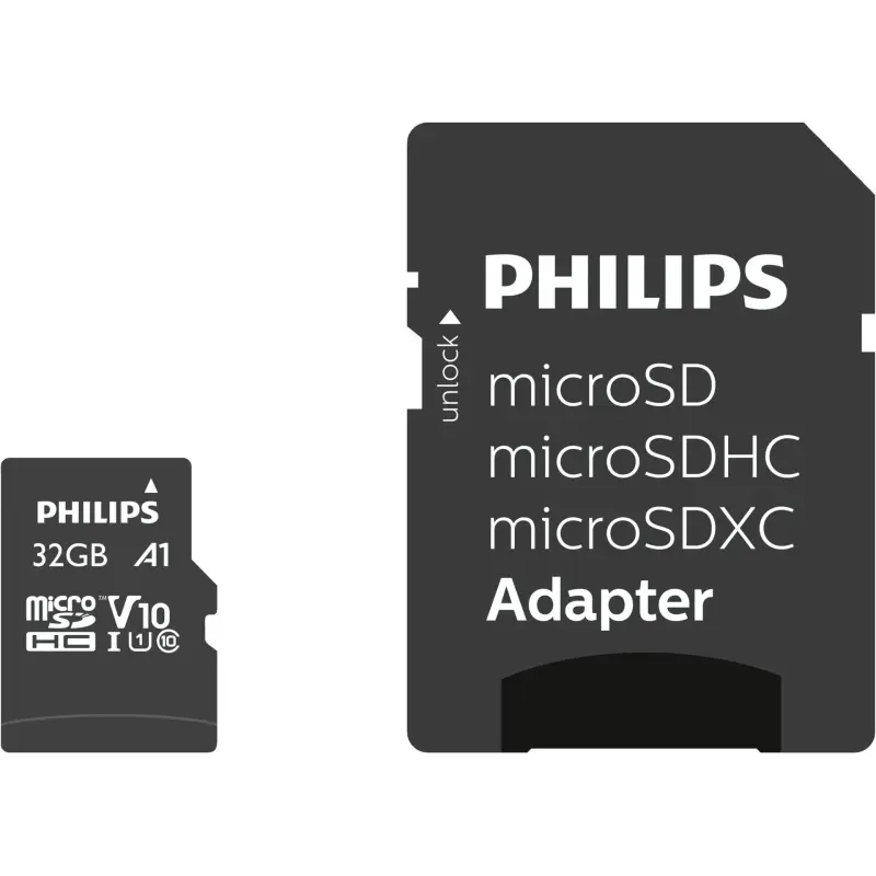 Karta pamięci  Philips MicroSDHC Card      32GB Class 10 UHS-I U1 incl. adapter