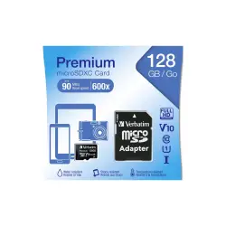 Karta pamięci  Verbatim microSDXC         128GB Class 10 UHS-I incl Adapt. 44085