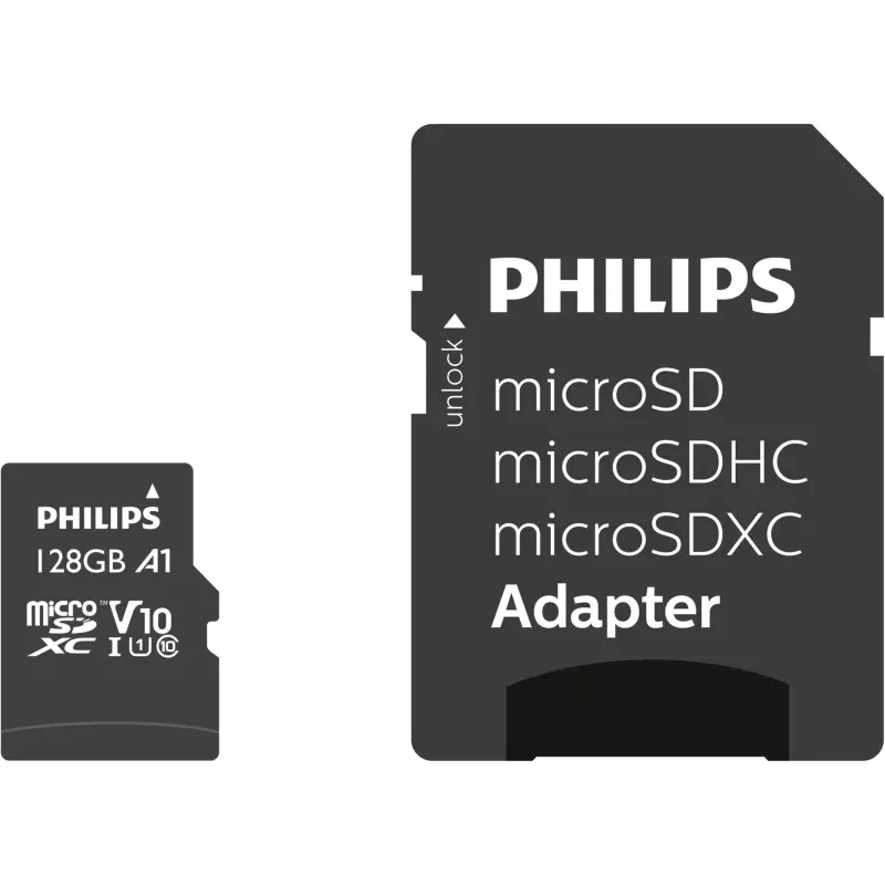 Karta pamięci  Philips MicroSDXC Card     128GB Class 10 UHS-I U1 incl. adapter