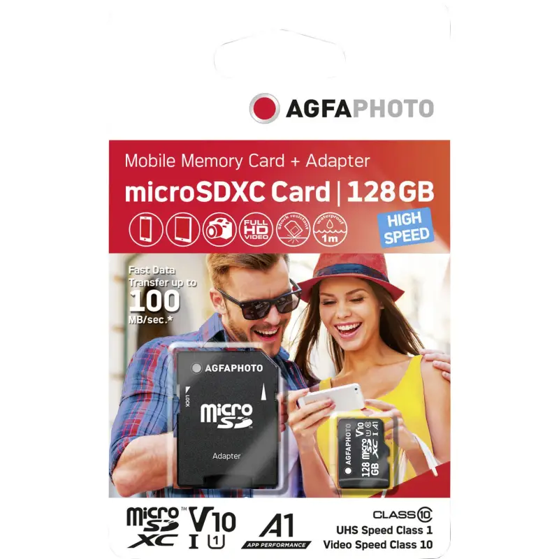 Karta pamięci  AgfaPhoto MicroSDXC UHS-I  128GB High Speed Class 10 U1 V10