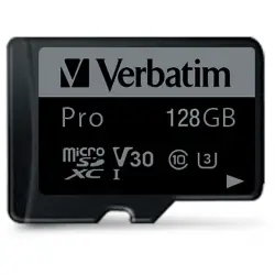 Karta pamięci  Verbatim microSDXC Pro     128GB Class 10 UHS-I incl adapter
