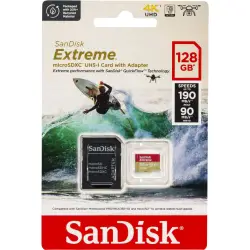 Karta pamięci  SanDisk microSDXC          128GB Extreme A2 C10 V30 UHS-I U3