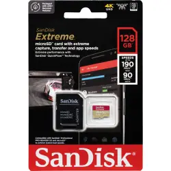 Karta pamięci  SanDisk microSDXC V30 A2   128GB Extreme A2 C10 V30 UHS-I U3