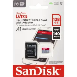 Karta pamięci  SanDisk Ultra microSDXC A1 128GB 140MB/s Adapt.SDSQUAB-128G-GN6MA