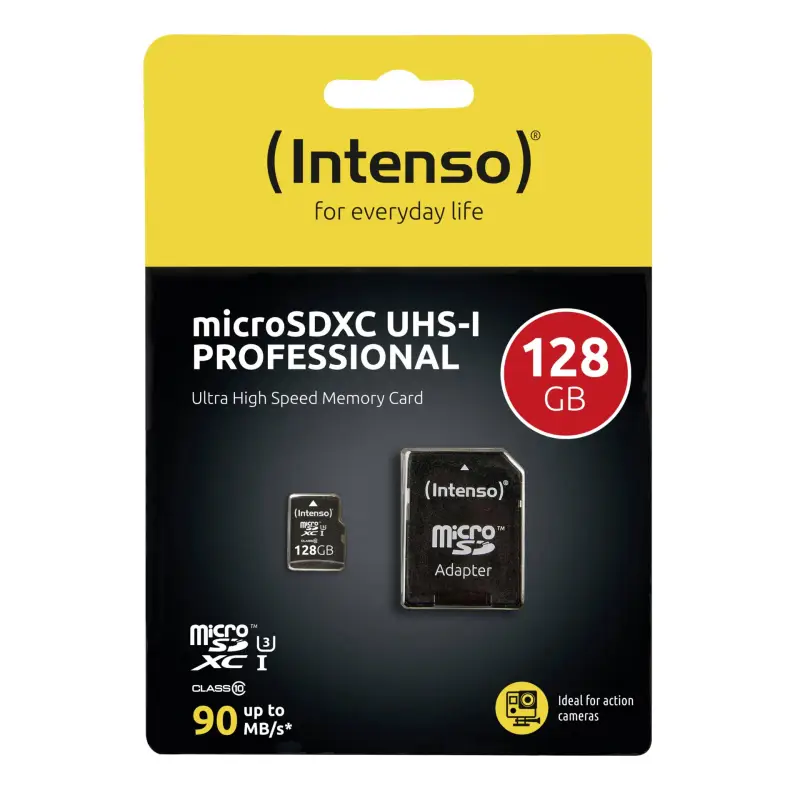 Karta pamięci  Intenso microSDXC          128GB Class 10 UHS-I Professional