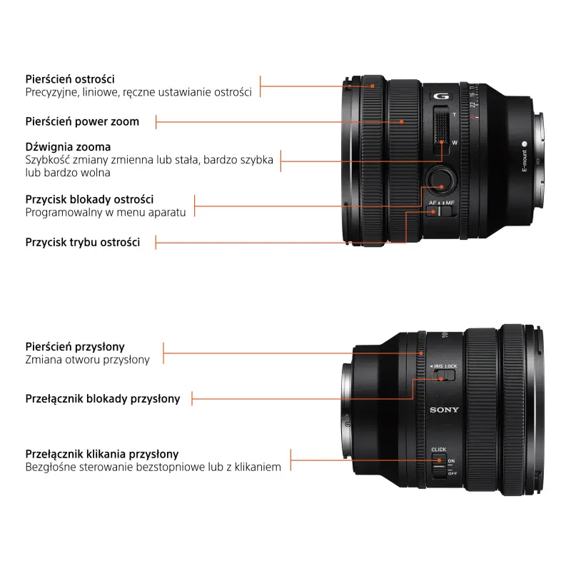 Obiektyw  Sony FE PZ 16-35mm f/4 G +   