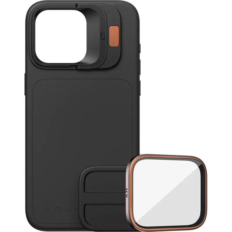 PolarPro Kit - LiteChaser iPhone 15 Pro Case Black + UV Filter