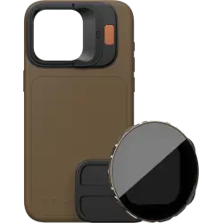PolarPro Kit - LiteChaser iPhone 15 Pro Case Desert + VND 3-5 Filter